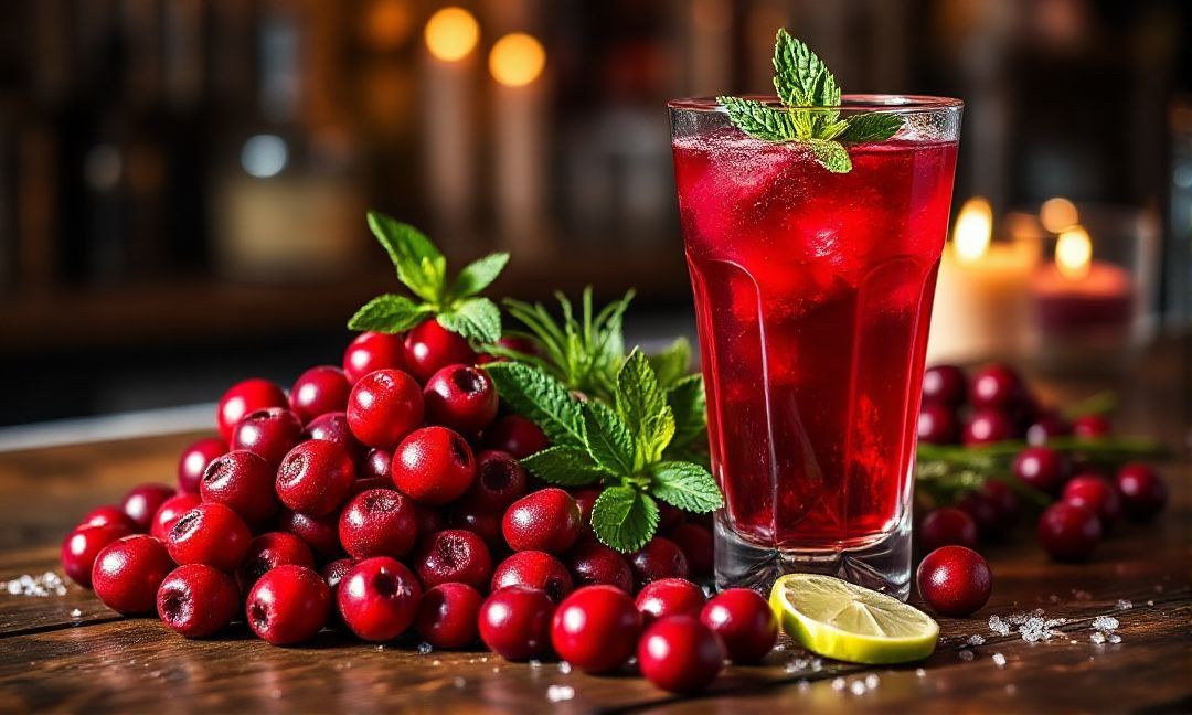 Cranberry Cocktail Garnish Guide