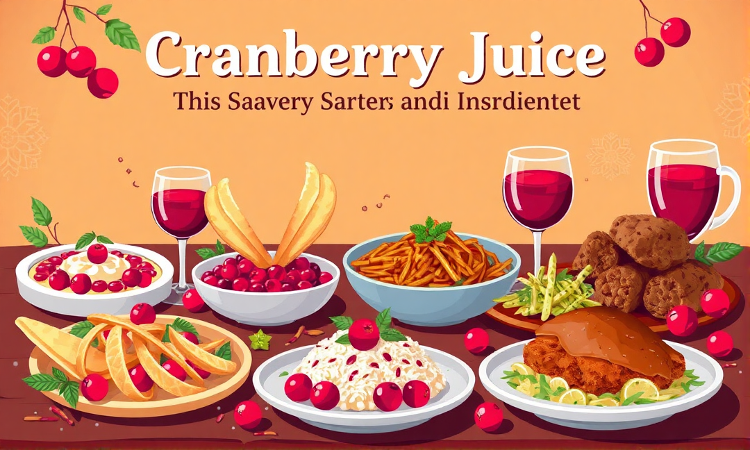 Cranberry Juice in Savory Dishes: From Starters to Mains