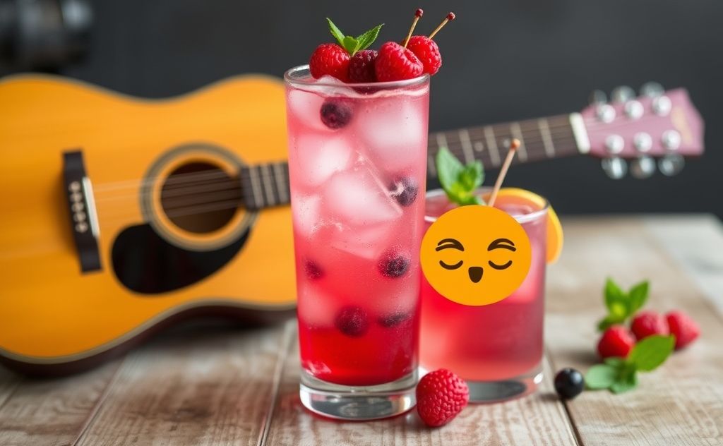 Cranberry Vodka Spritzer with fresh berries
