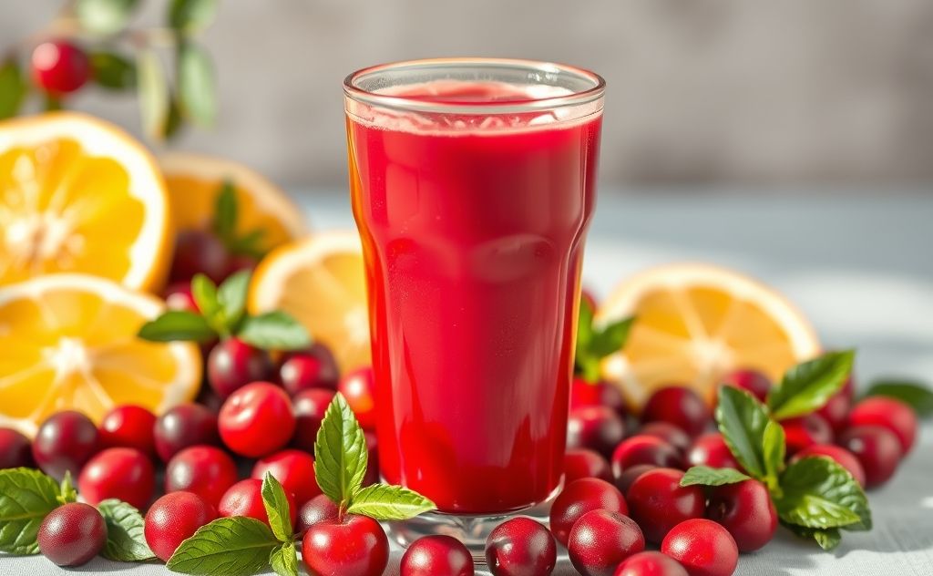 Cranberry juice as a source of vitamin C benefits