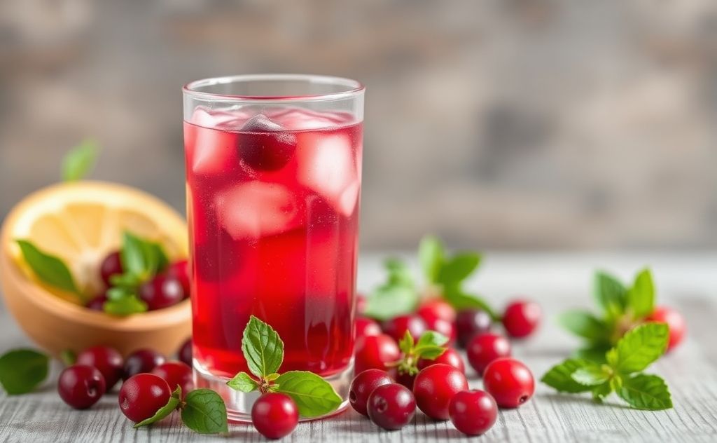Cranberry juice benefits for health and hydration.
