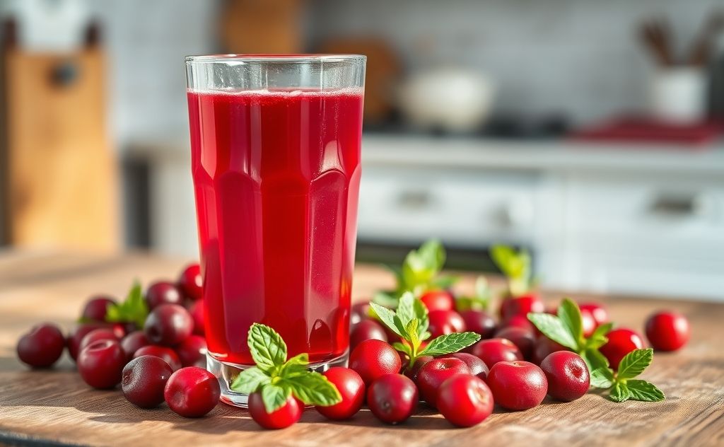 Cranberry juice benefits for health and low calories