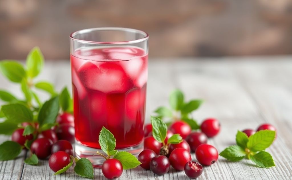 Cranberry juice benefits urinary health naturally.