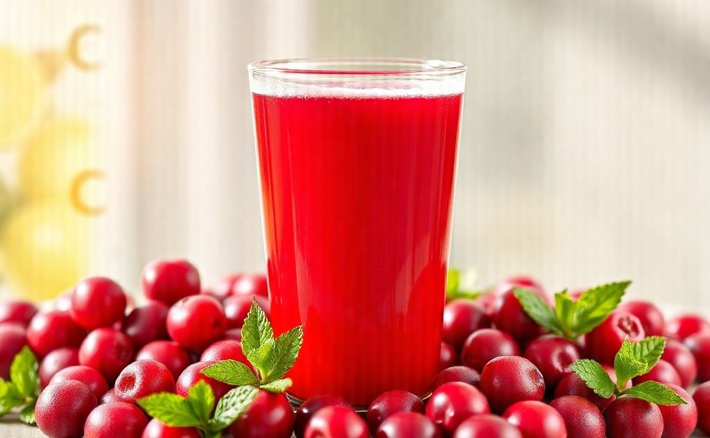 Cranberry juice boosts Vitamin C levels