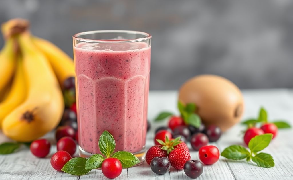 Cranberry juice boosts smoothie taste with fruits