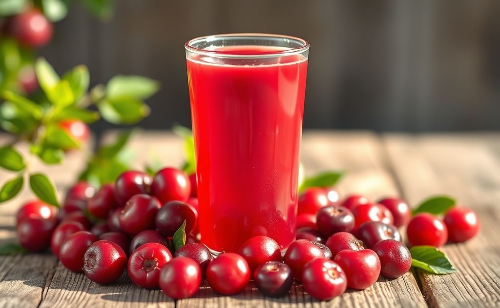 Cranberry juice boosts vitamin C absorption.