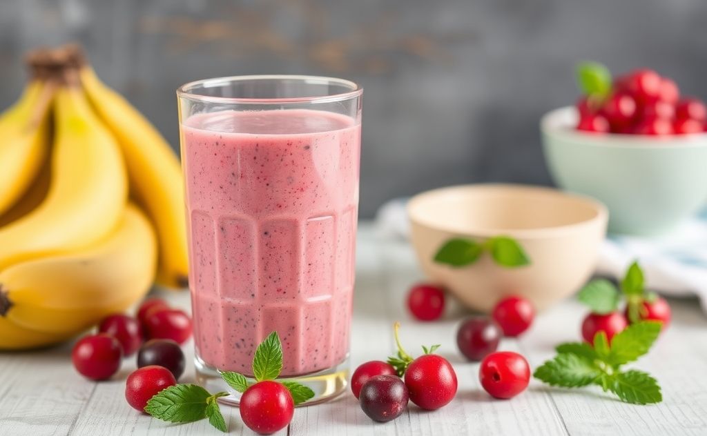 Cranberry juice enhances breakfast smoothies' flavor