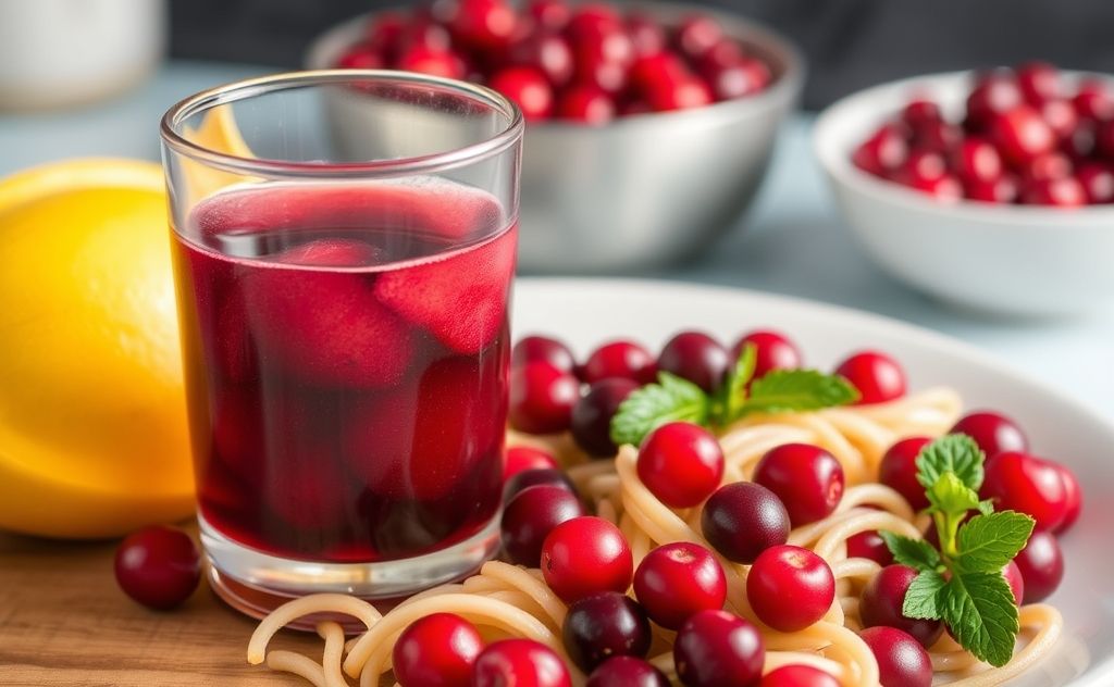 Cranberry juice enhances flavor in cooking dishes.