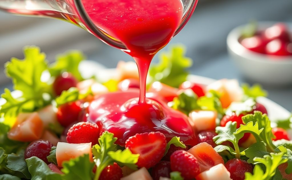 Cranberry juice enhances fresh salad dressings