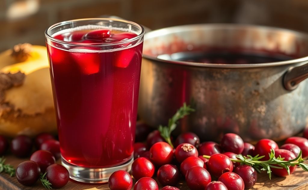 Cranberry juice enhances savory sauce flavors.