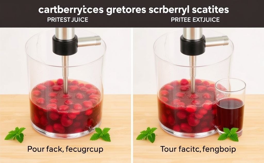Cranberry juice extraction methods comparison