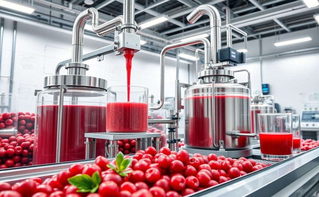 Cranberry juice extraction technology advancements