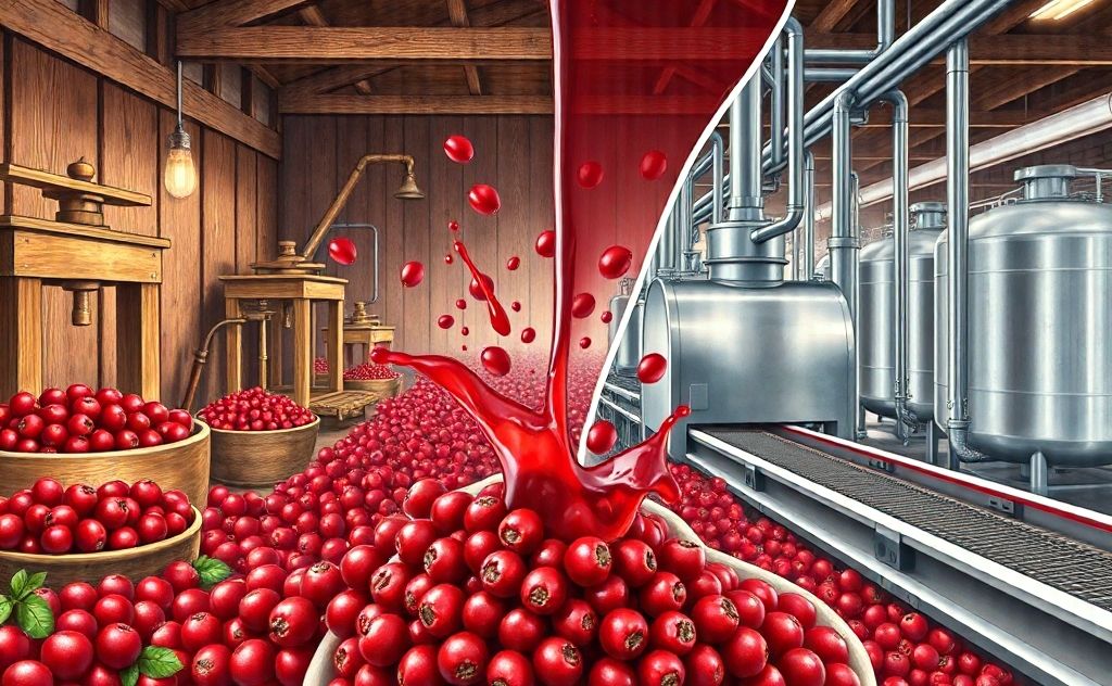 Cranberry juice extraction through the ages