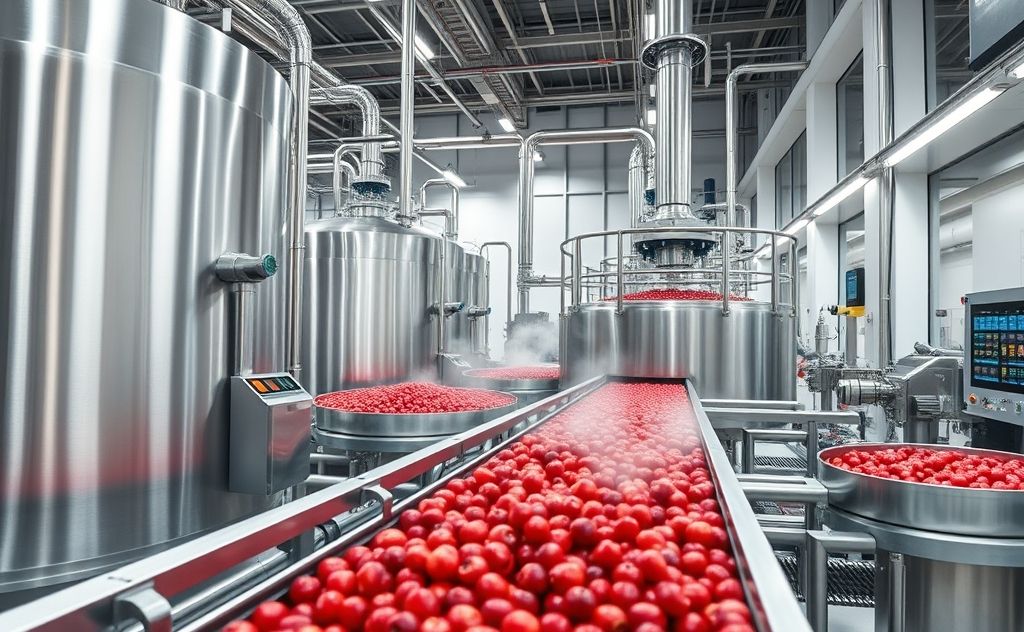 Cranberry juice extraction with modern techniques