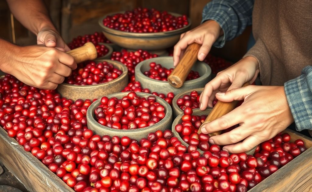 Cranberry juice extraction without machinery techniques