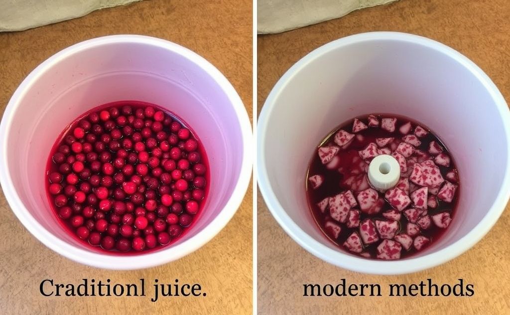 Cranberry juice extraction: traditional vs modern methods