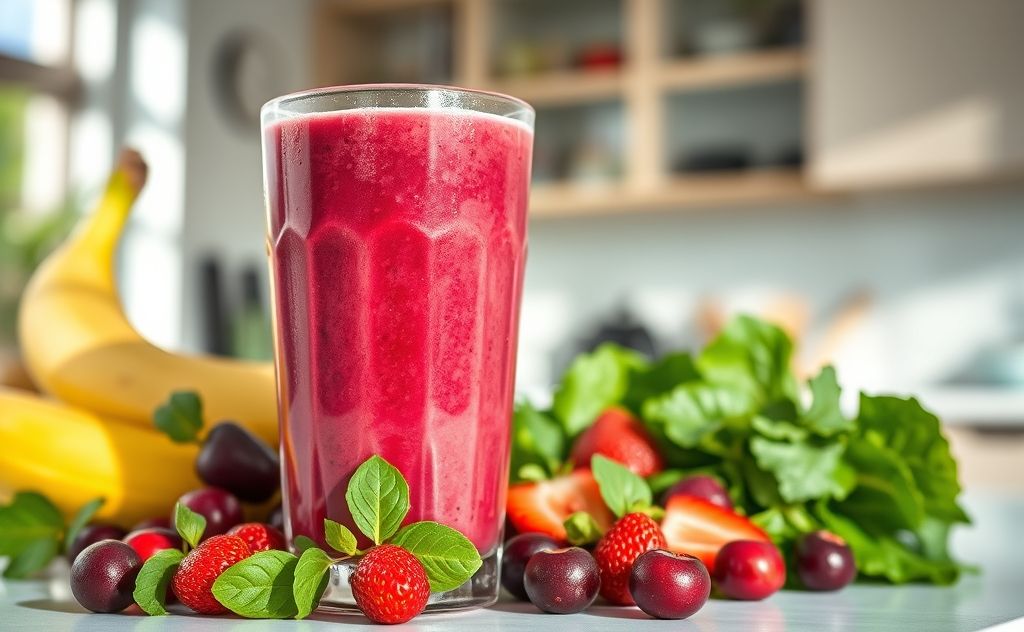 Cranberry juice in meal replacement smoothies