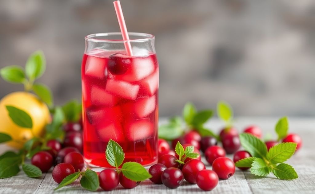 Cranberry juice offers health benefits and hydration