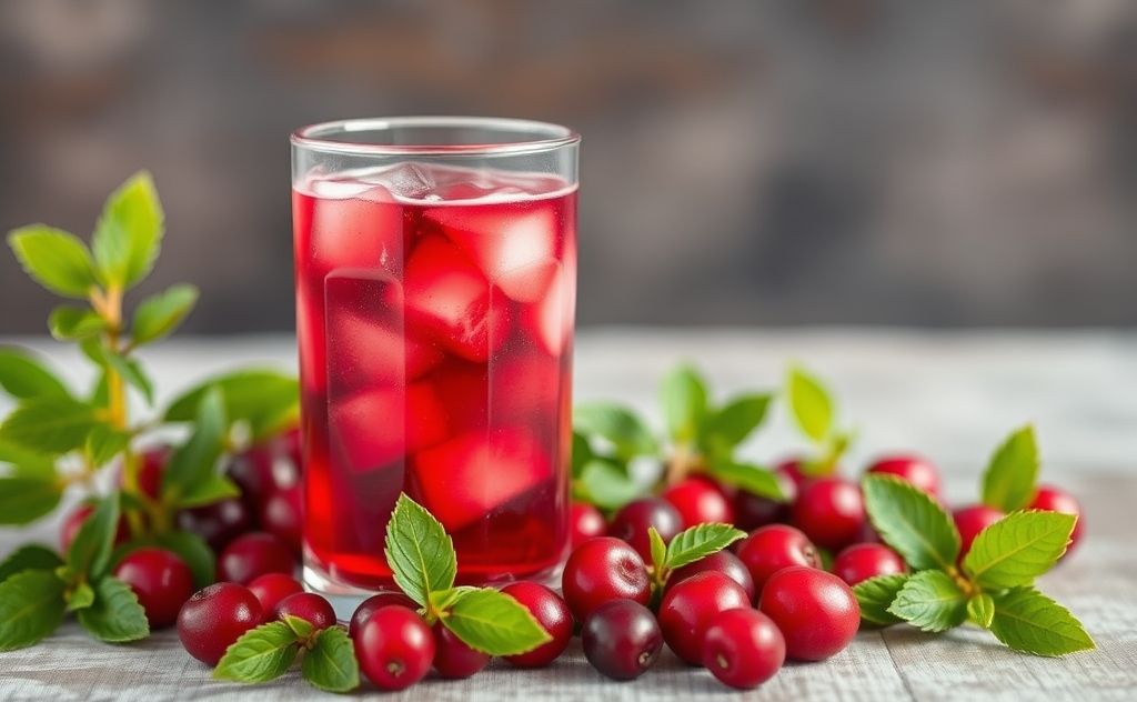 Cranberry juice packed with antioxidant power.