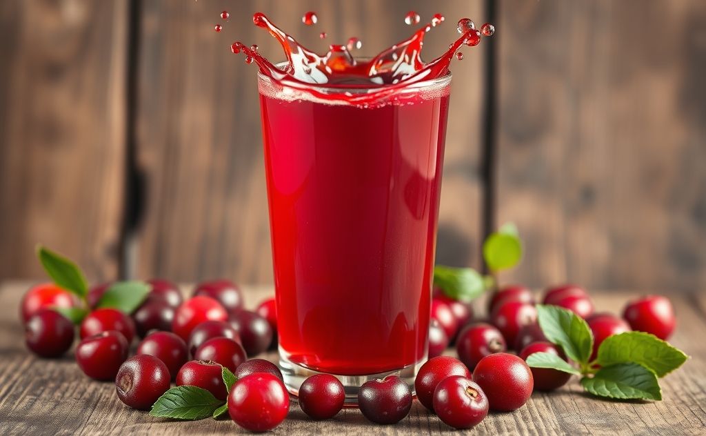 Cranberry juice packed with essential nutrients