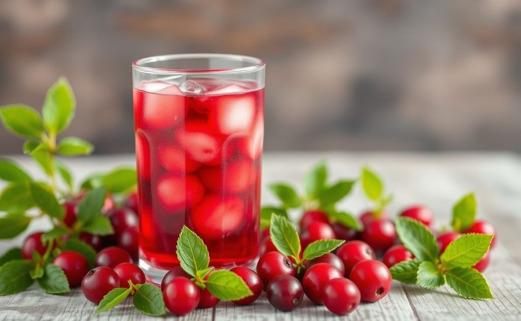 Cranberry juice packed with essential nutrients.