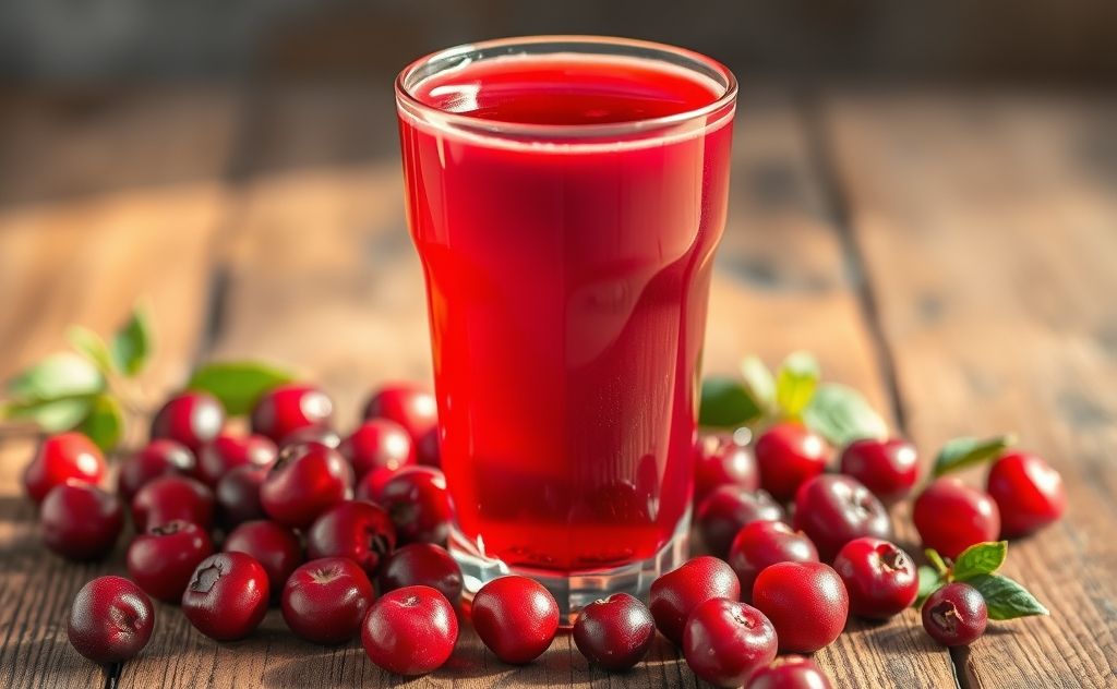 Cranberry juice packed with powerful antioxidants