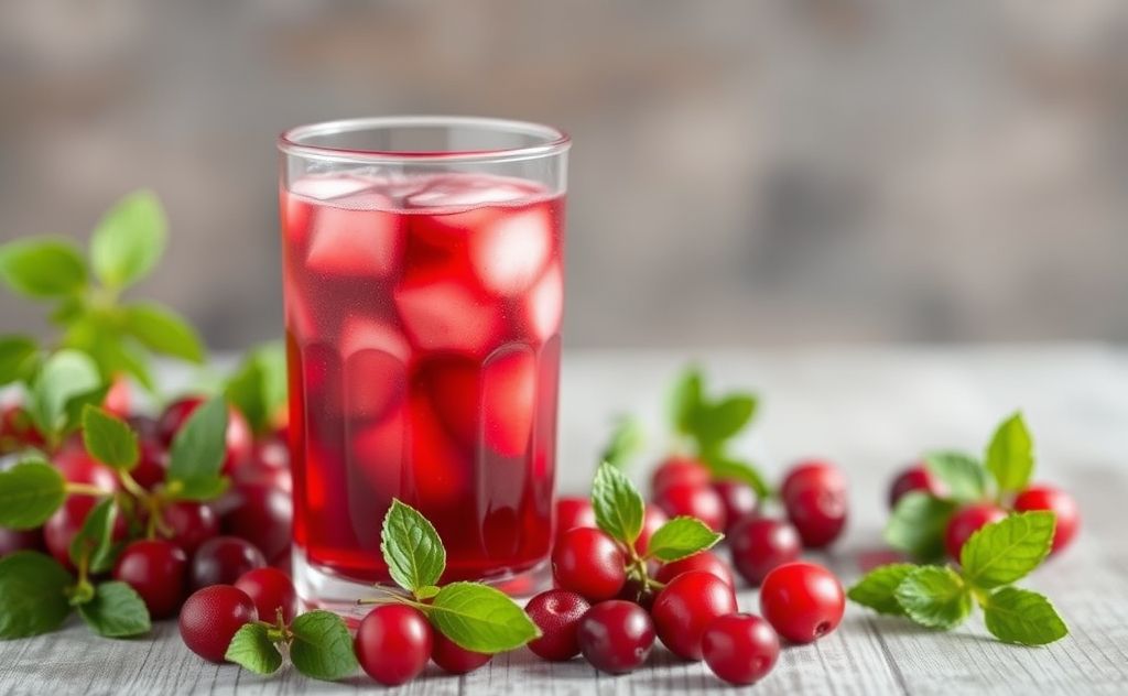 Cranberry juice promotes urinary health and wellness.