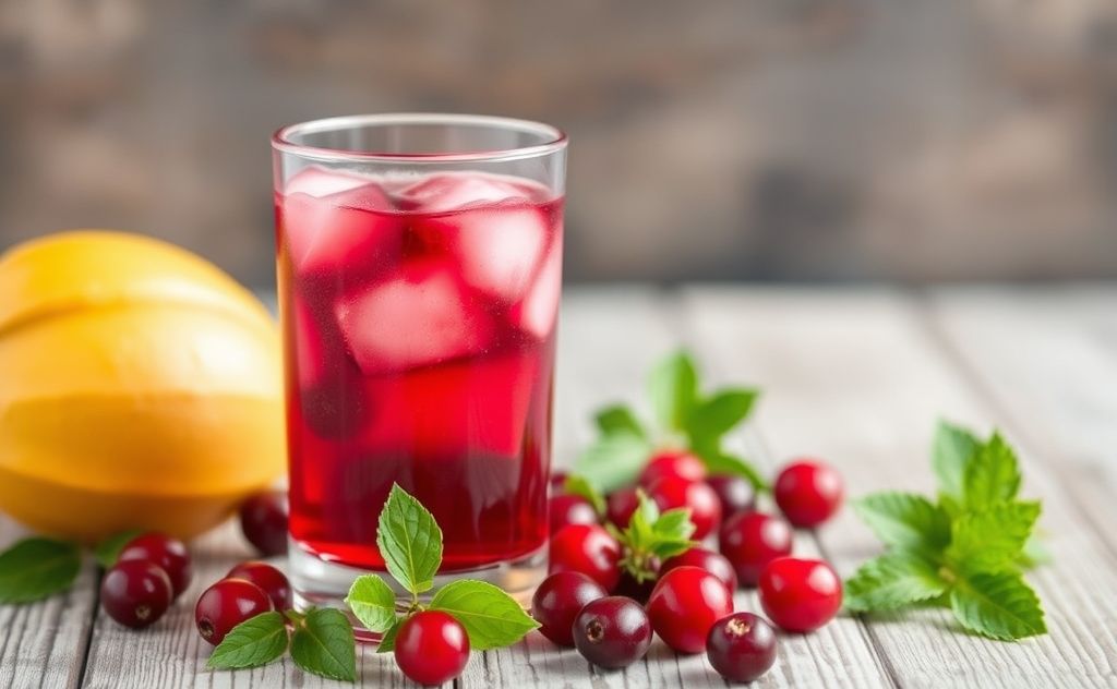 Cranberry juice promoting liver health benefits
