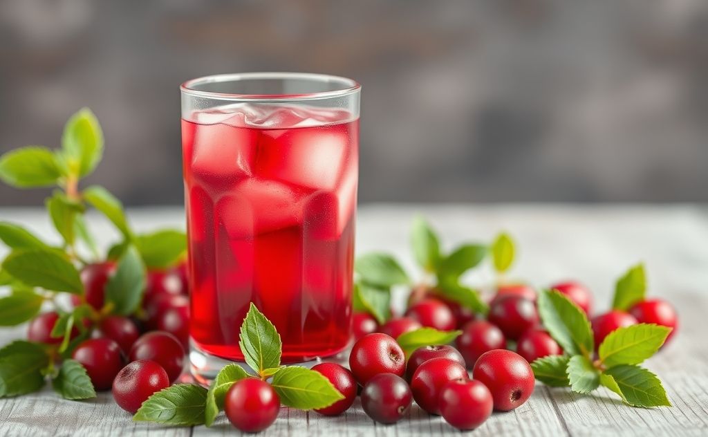 Cranberry juice rich in antioxidants, low calorie