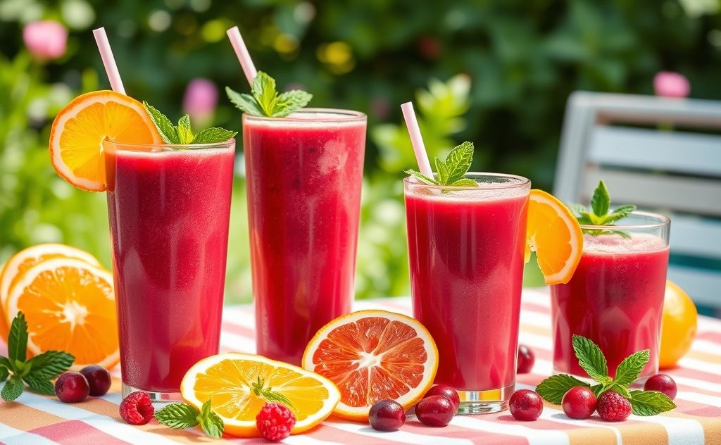 Cranberry juice smoothie flavor pairings ideas