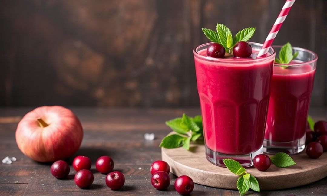 Cranberry juice smoothie recipes for anti-inflammatory benefits