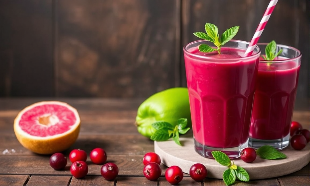 Cranberry juice smoothie recipes for detox