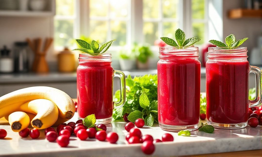 Cranberry juice smoothie recipes for hydration