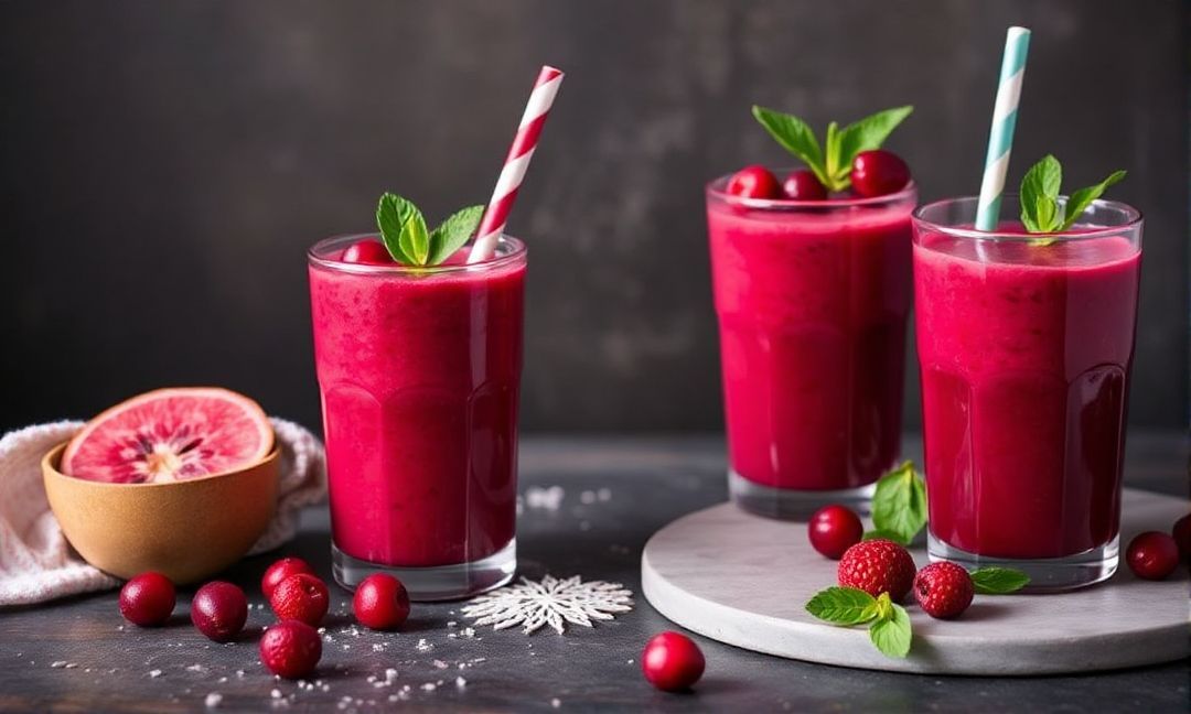 Cranberry juice smoothie recipes for post-workout recovery