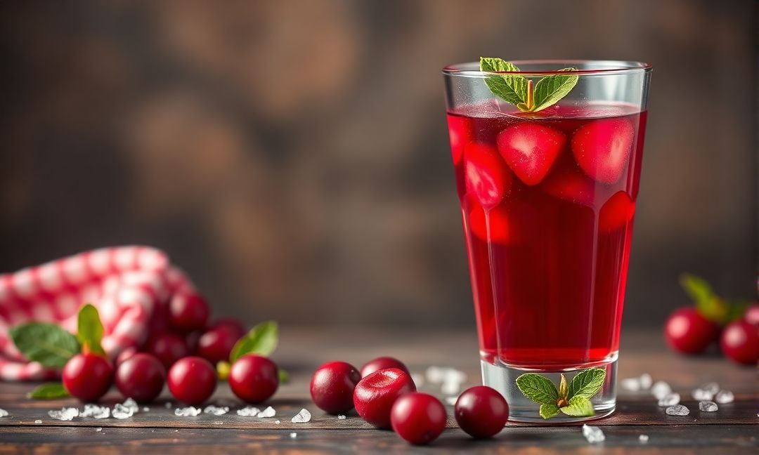 Cranberry juice vitamin C amount