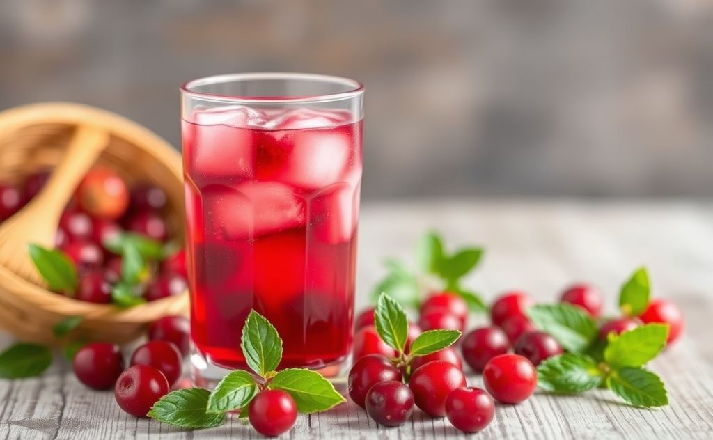 Cranberry juice: low calorie health benefits.