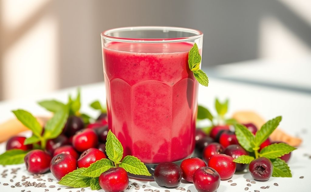 Cranberry smoothie for anti-inflammatory health boost