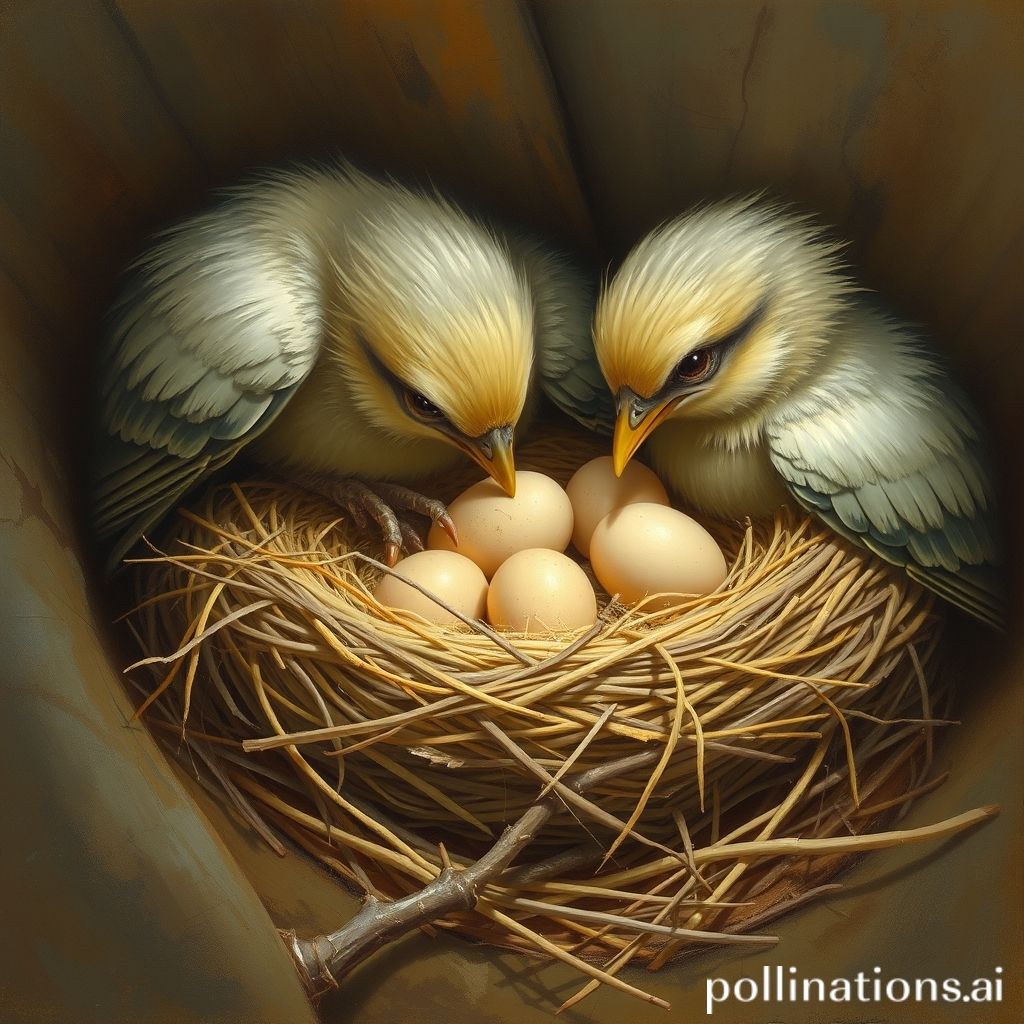 Nest building and hatching process.