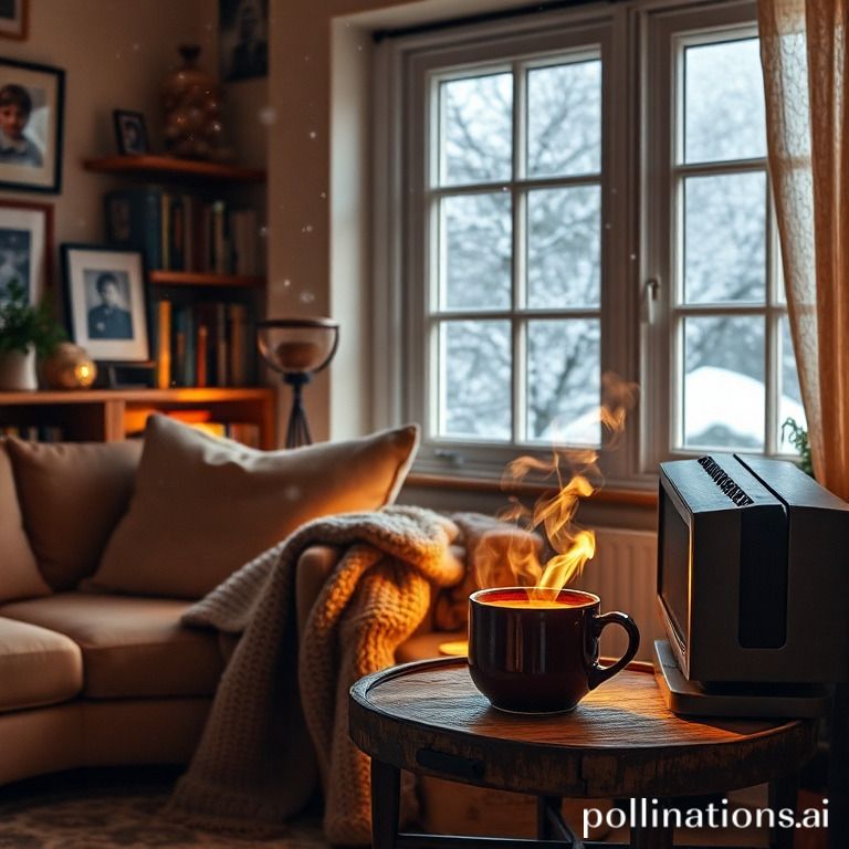 Creating a cozy atmosphere with a vintage heater