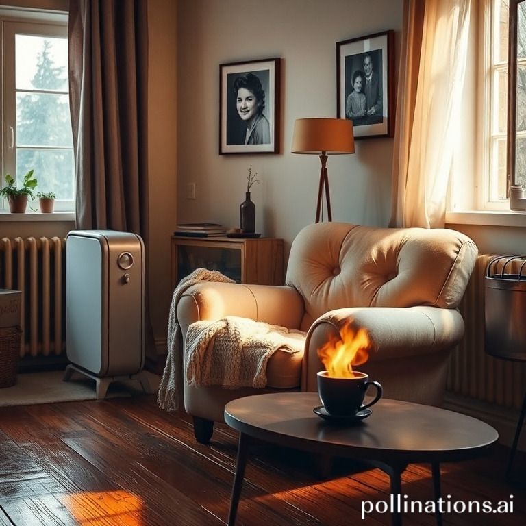 Creating a retro ambiance with a vintage heater