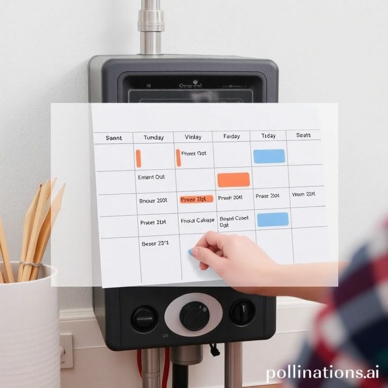 Creating a schedule for your heater