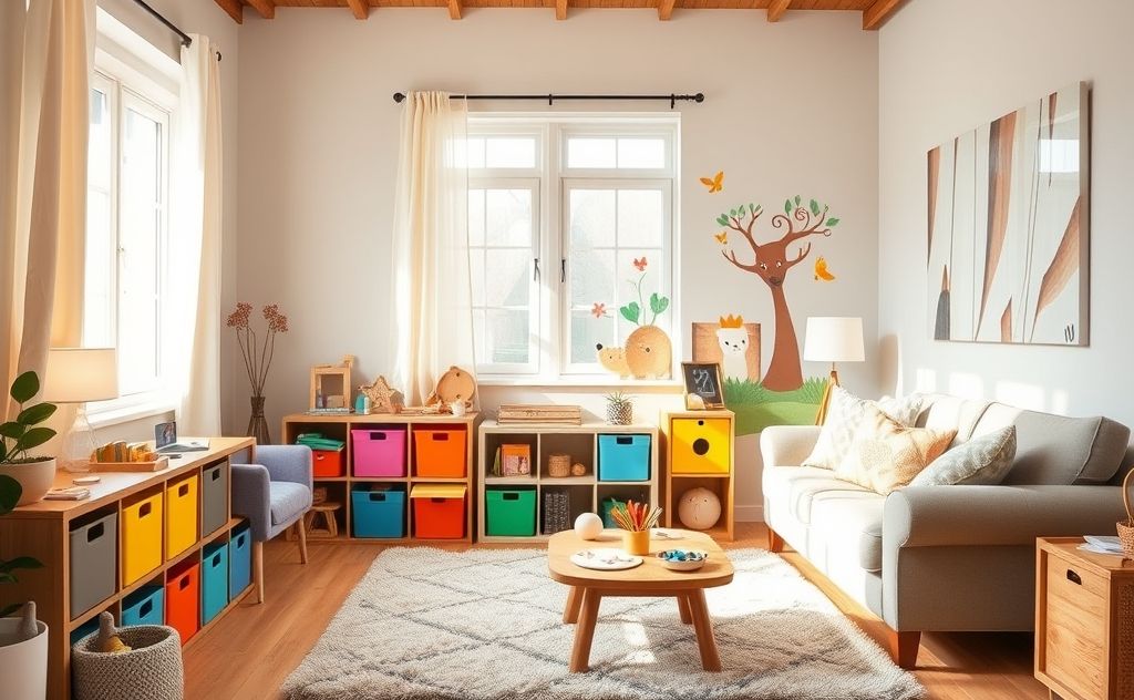 Creative and affordable parenting solutions in a cozy home setting