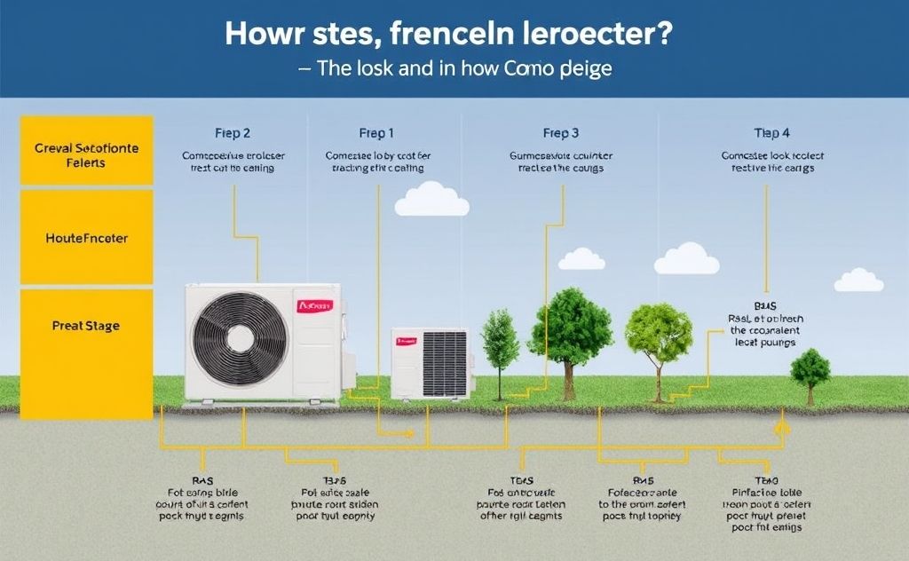 Critical stages in HVAC heat pump lifecycle