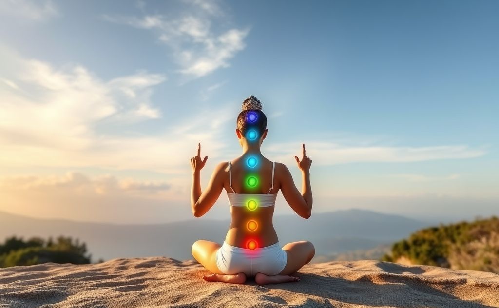 Crown chakra meditation with serene poses