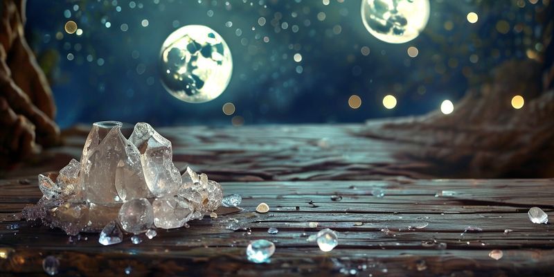 Ay ışığında arınan kristaller