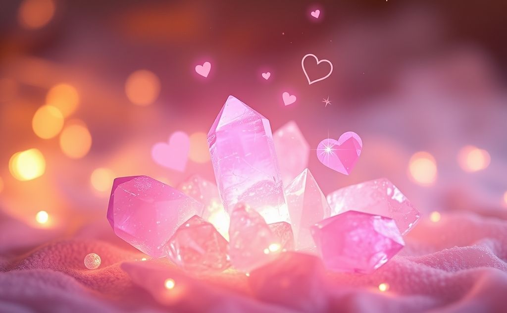 Crystal healing energy for love and connection