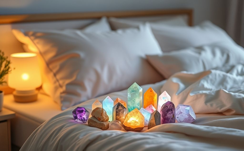Crystal healing promotes restful sleep and relaxation