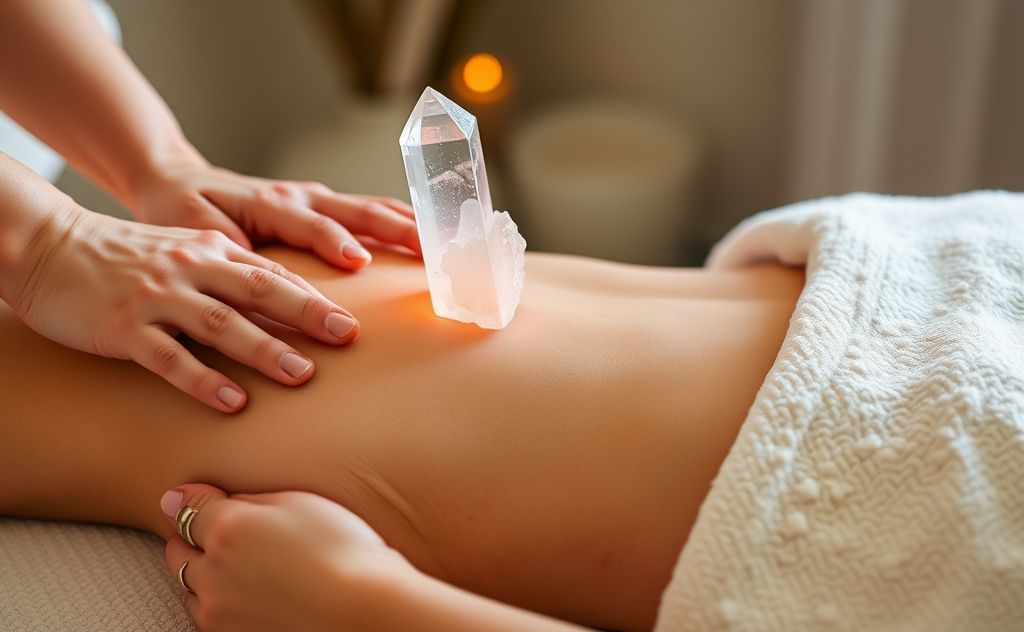 Crystal massage techniques for relaxation and healing