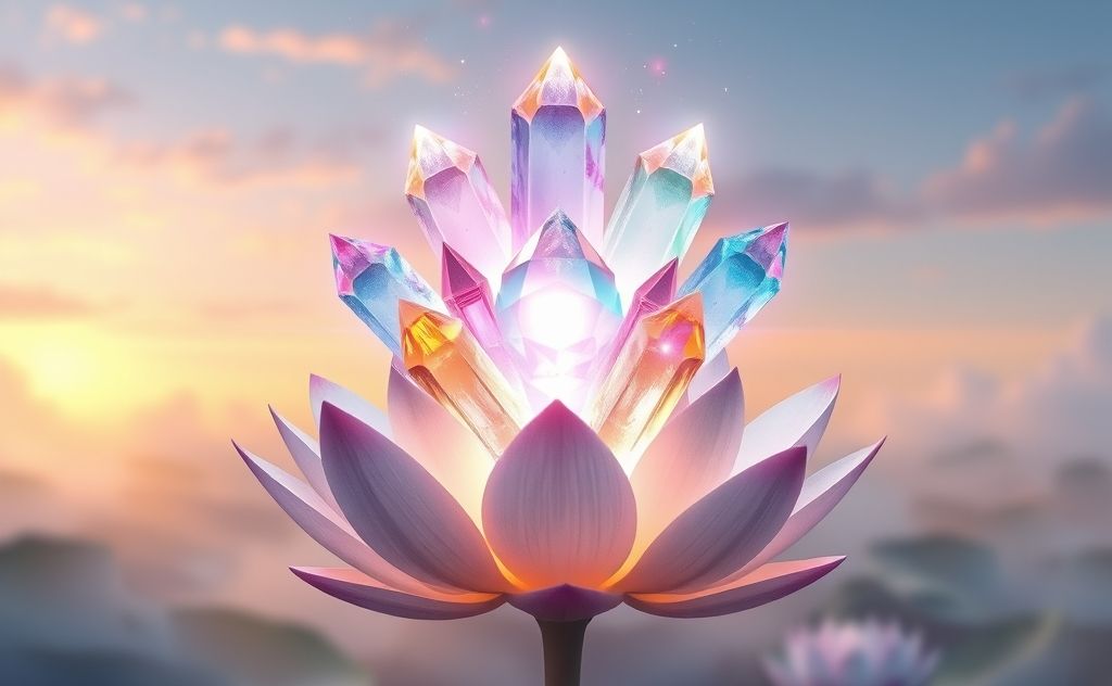 Crystals harmonizing energy for chakra balance