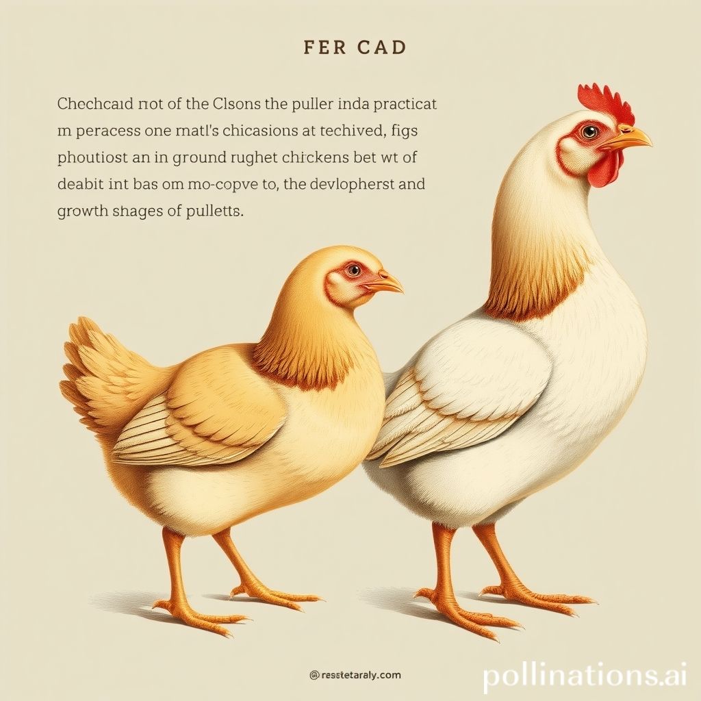 Young female chickens: pullets.
